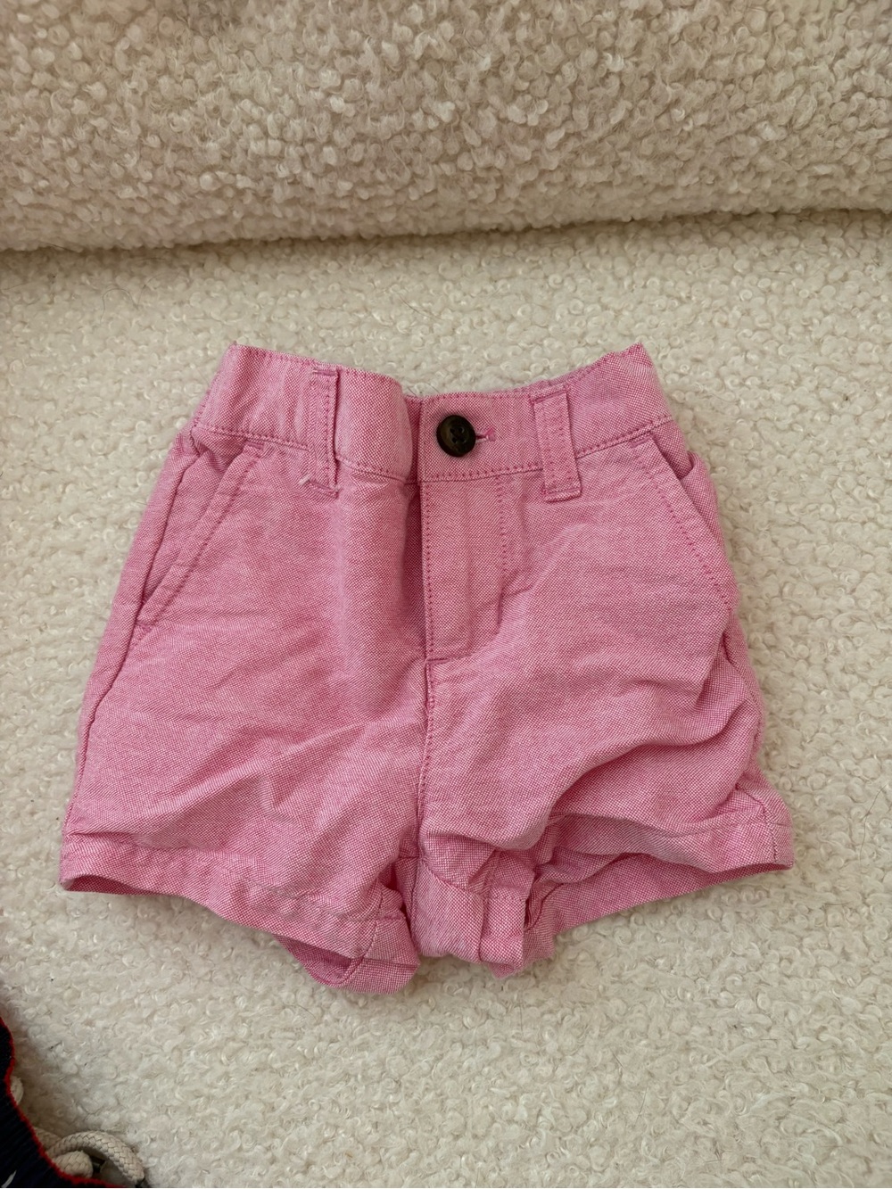 Janie and Jack Pink Cotton Blend Girls' Shorts